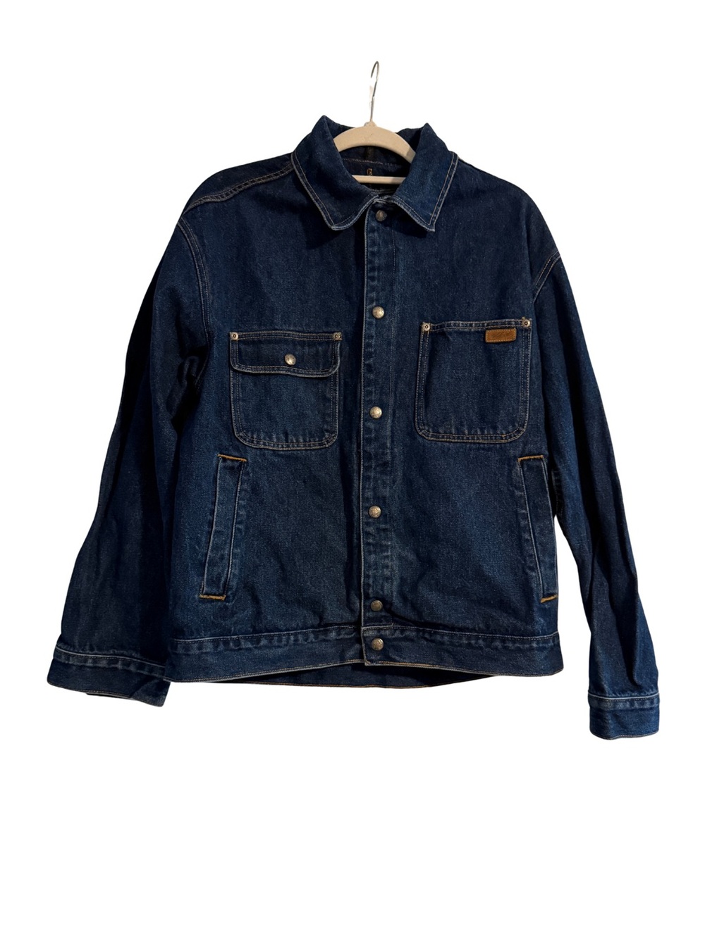 Vintage Woolrich Men’s Workwear Denim Chore Trucker Jacket